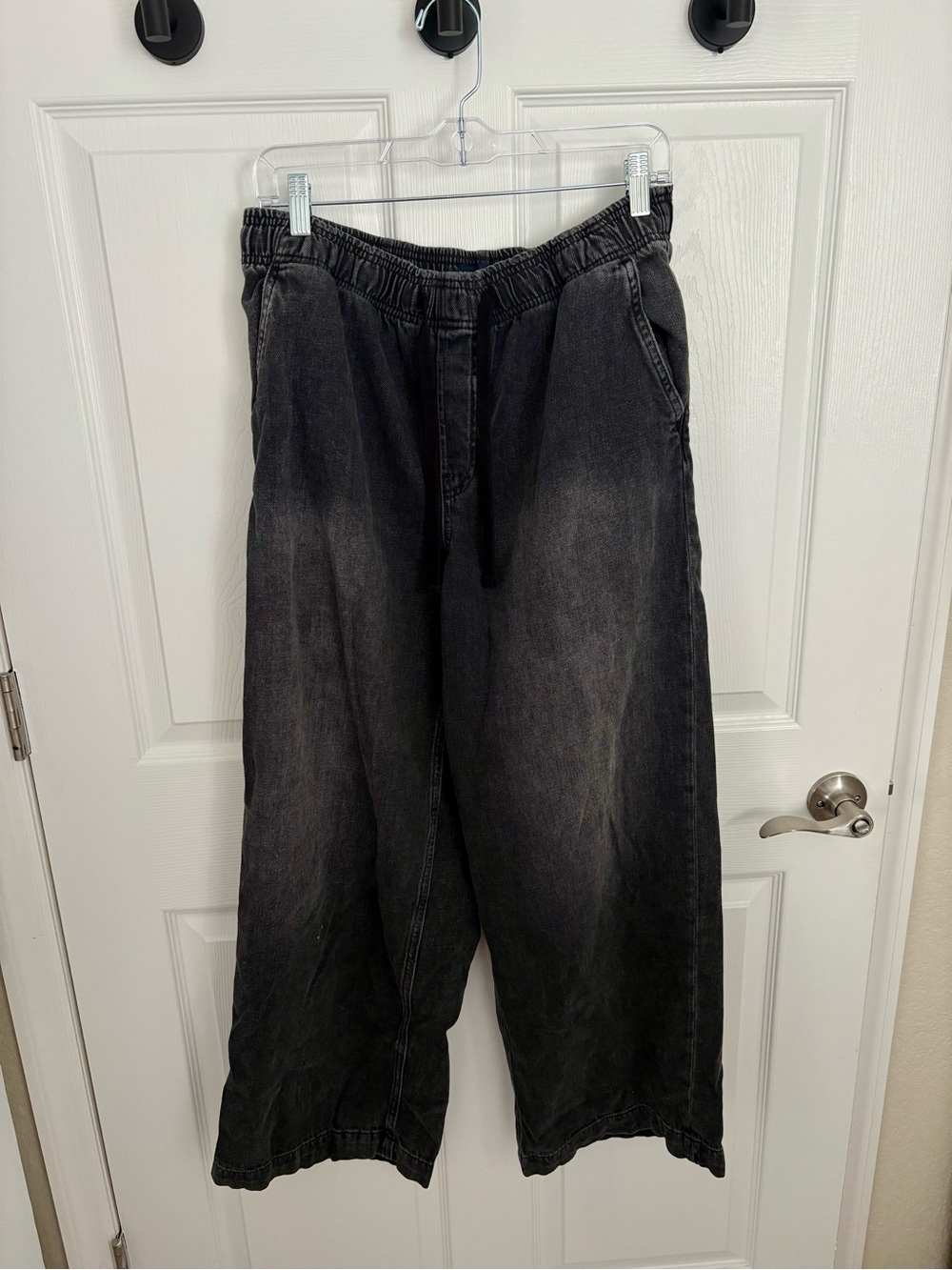 The Gap Pull on Black Washed Relaxed Jeans
